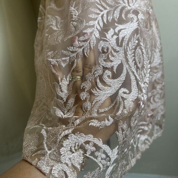 Speechless Juniors Shimmer Embroidered Lace Fit and Flare Dress Size 11 EUC - Picture 4 of 10